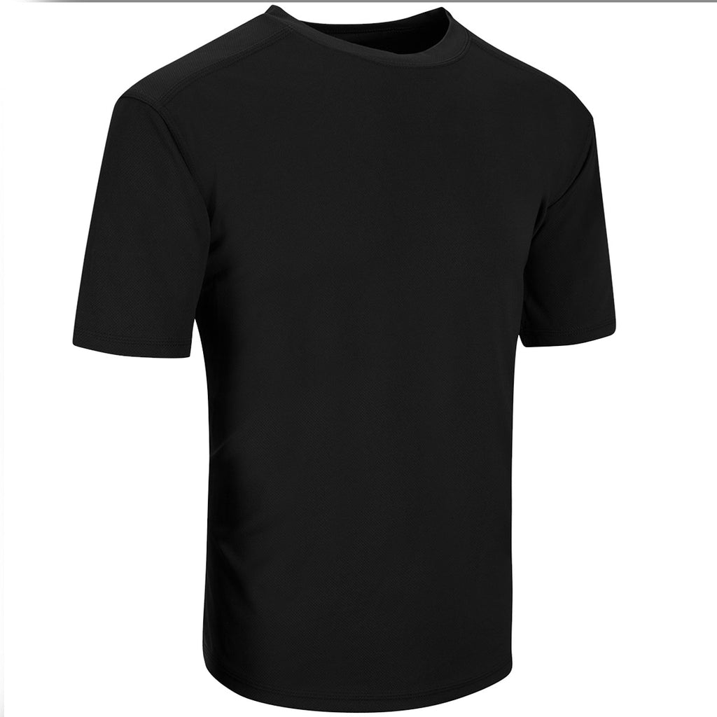 Original British army Police tactical T-shirts short sleeve zipped black NEW