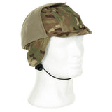 British Army Goretex Cold Weather Cap Flaps Up MTP Camo Olive Interior