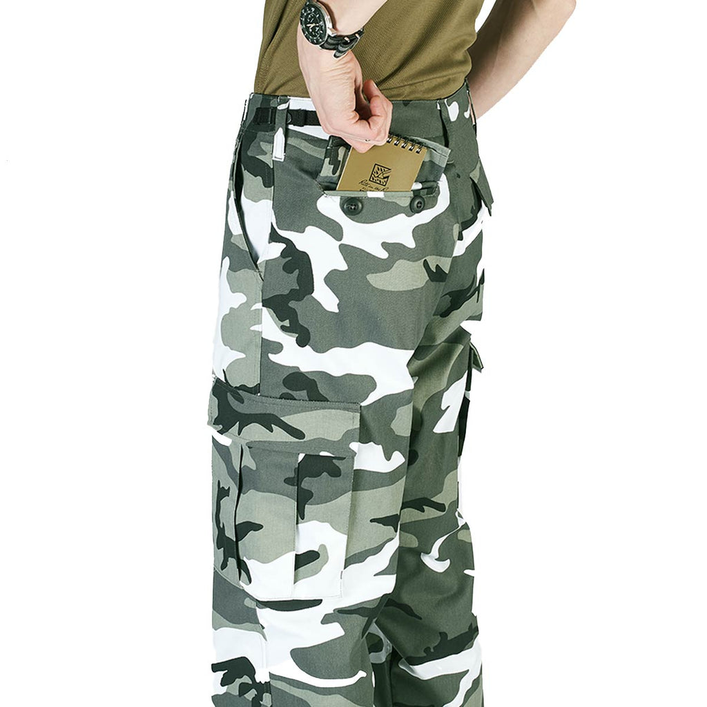 Mil-Tec Urban Camo Ranger Cargo Combat Trousers – Men's S-3XL, 32 Inseam