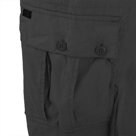 Cargo Pocket Highlander M65 Combat Trousers Black