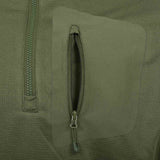 Zipped Chest Pocket Highlander Hirta Fleece Olive Green