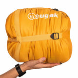 compression sack for yellow sleeper expedition sleeping bag
