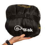 compression sack for sleeper extreme sleeping bag black