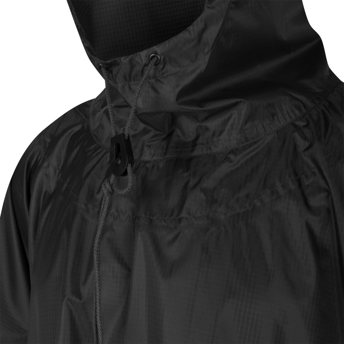 cord adjuster hood helikon poncho us model black rainproof