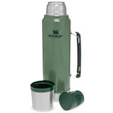 cup lid stanley classic vacuum thermos flask hammertone green 1l