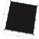 dd hammock tarp 3x3 black dimensions