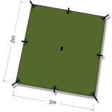 dd hammocks tarp 2x2 diagram