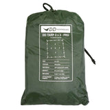 dd tarp 3x3 pro olive green stuff sack