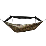 dd xl frontline hammock camouflage with mosquito net open