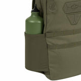 elasticated side pockets highlander scorpion gearslinger 12l backpack olive green