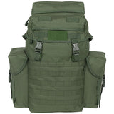 front view kombat northern ireland pack olive green 38l