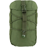 front view of green viper stuffa pouch