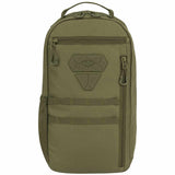 front view olive green highlander scorpion gearslinger 12l backpack