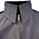 general purpose navy raf jacket with fold down collar