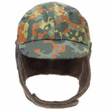 german army winter cap flecktarn front