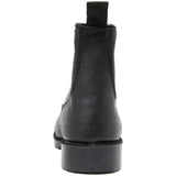 rear view of grafters black cadet boot