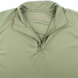 green quick dry viper mesh tech armour top collar zip