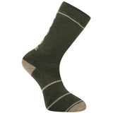 green rambler walking socks olive terry knit inner 2 pack 