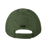rear of helikon ripstop baseball cap olive green