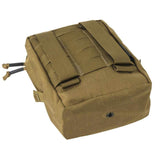 rear of helikon cargo utility pouch coyote