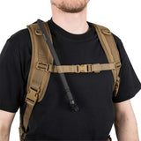 shoulder sternum straps of helikon edc backpack coyote
