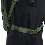 front buckle of helikon edc backpack olive green