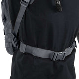 front buckle of helikon edc backpack shadow grey