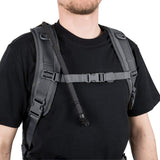 shoulder sternum straps of helikon edc backpack shadow grey