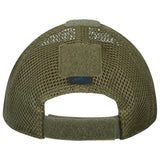 rear of helikon mesh baseball cap olive green
