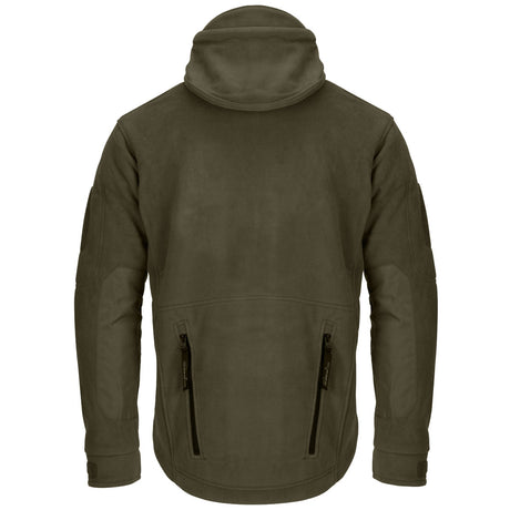 helikon olive green patriot fleece jacket rear