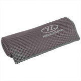 highlander cool tech towel charcoal rolled