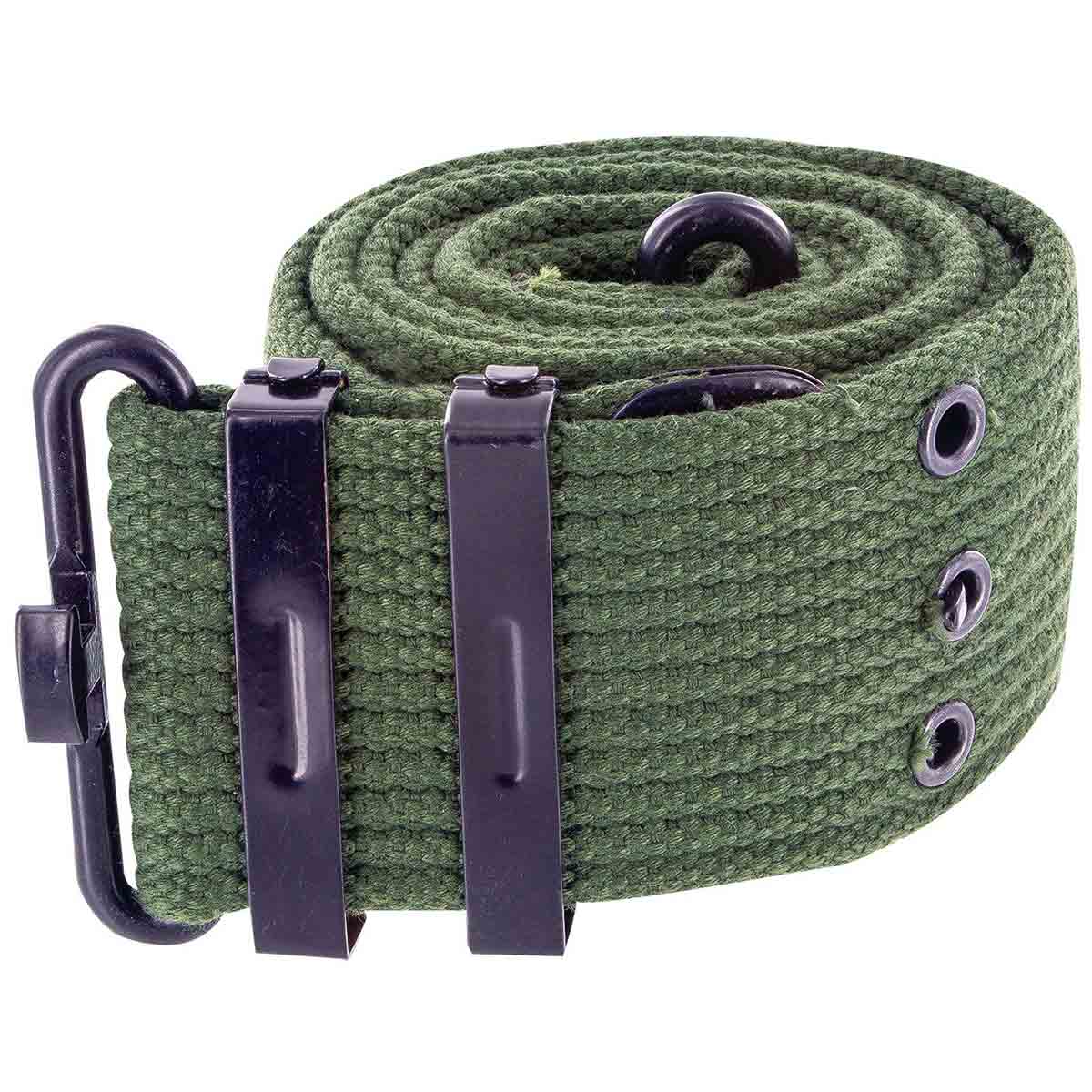 Military Cotton Pistol Belt Olive Green - Free UK Delivery