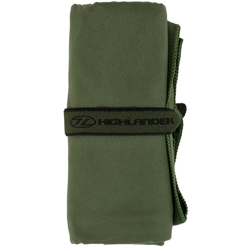 Highlander Fibre Soft Towel Olive Green Free Delivery