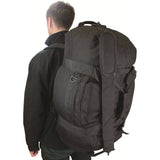 highlander loader 65 litre holdall worn as rucksack