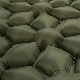 close up of nap-pak inflatable mat