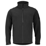 highlander black softshell jacket front