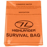 highlander orange emergency survival bag