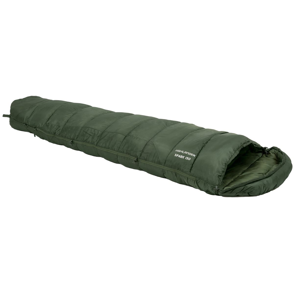 Highlander Phoenix Spark 150 Mummy Sleeping Bag Green - Military Kit