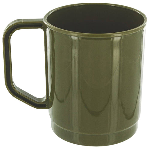 highlander plastic camping mug olive green
