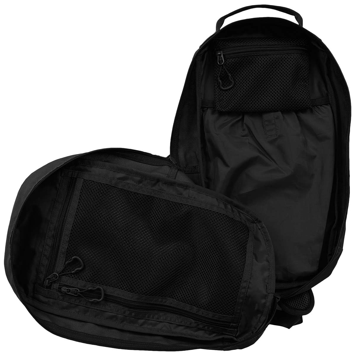 highlander scorpion gearslinger 12l black backpack open