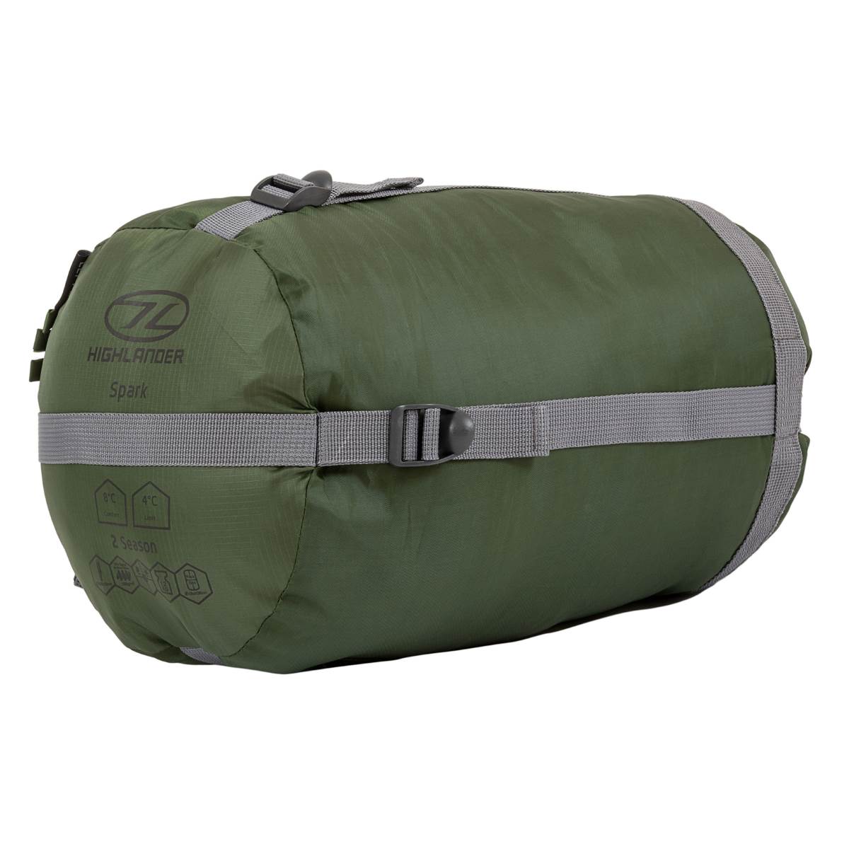 Highlander Phoenix Spark 150 Mummy Sleeping Bag Green - Military Kit