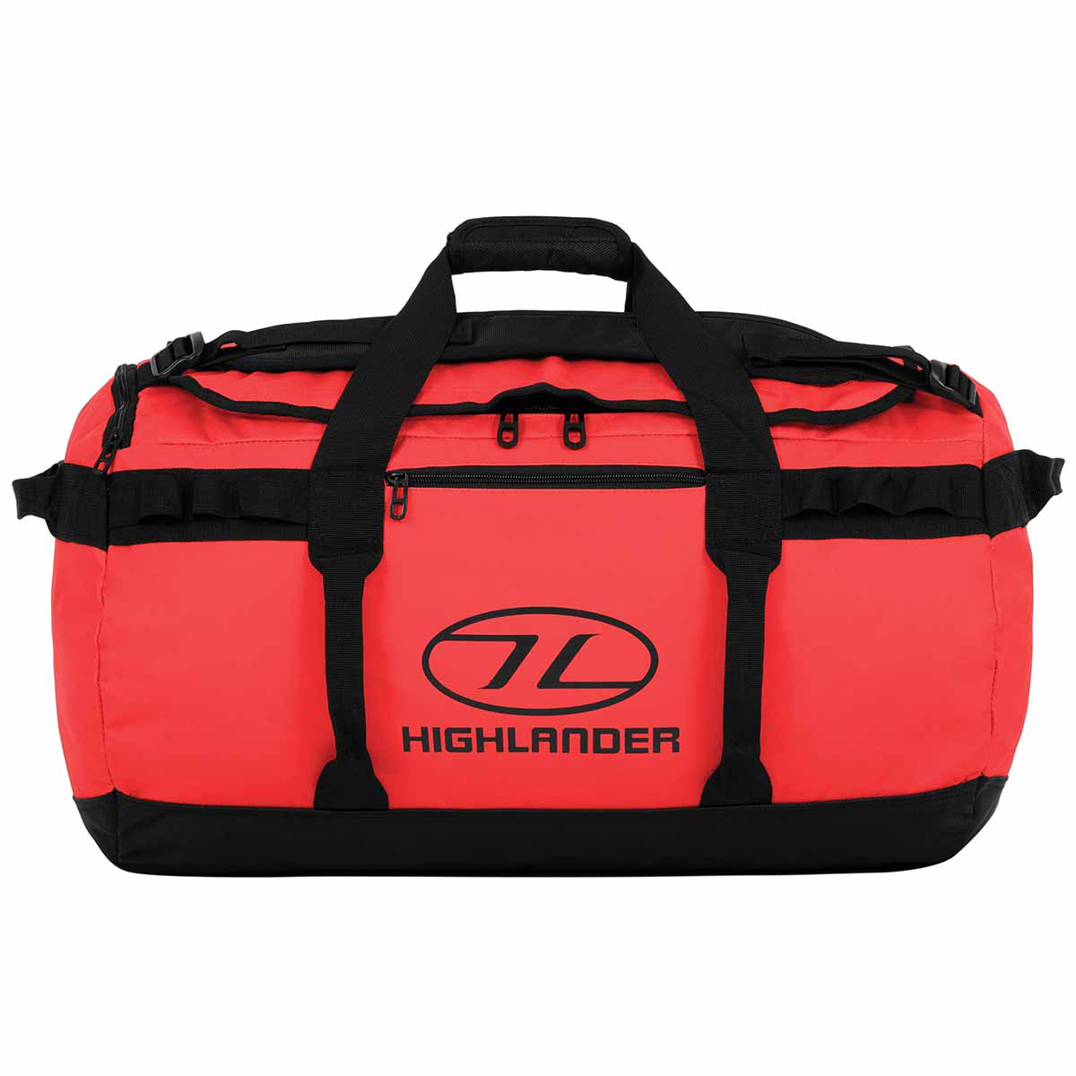 highlander storm kit bag red 65L side view