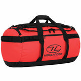 highlander storm kitbag 65 litre red holdall