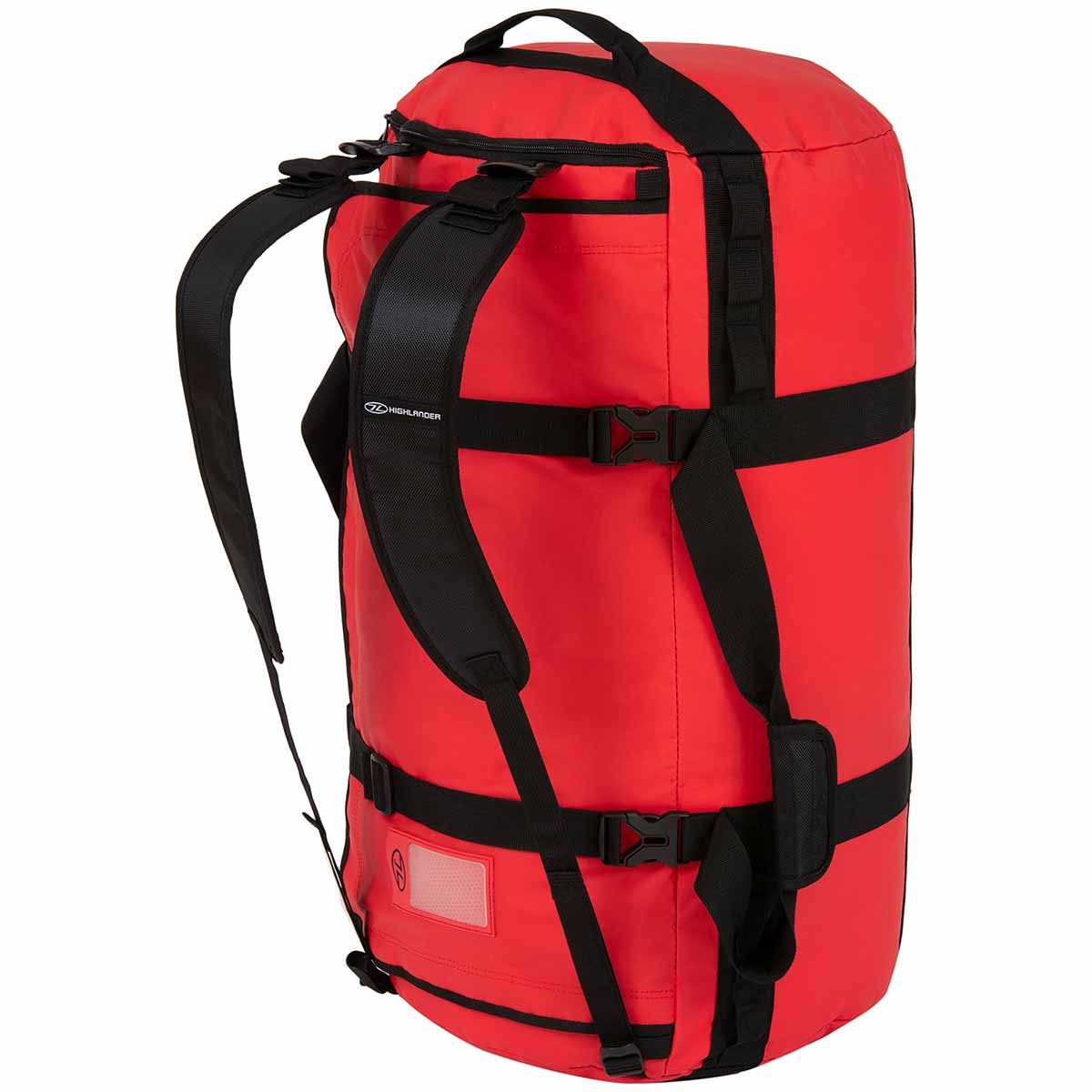 highlander storm kitbag 90L red shoulder straps