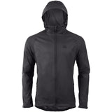 highlander stow & go waterproof rain jacket black full zip