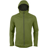 highlander stow & go waterproof rain jacket olive green full zip