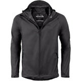 highlander stow & go unzipped rain jacket black