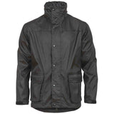 highlander tempest waterproof jacket black front