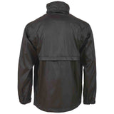 highlander tempest waterproof jacket black rear