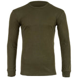 highlander thermal long sleeved vest olive green front
